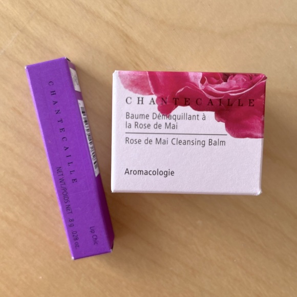 Chantecaille Mini Rose De Mai Cleansing Balm & Mini Lip Chic Amour - Picture 6 of 6
